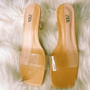 Zara Clear Mules